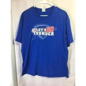 Oklahoma City Thunder Lets Go Blue Xl Cotton T Shirt
